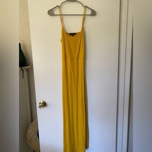 Mustard yellow maxi dress